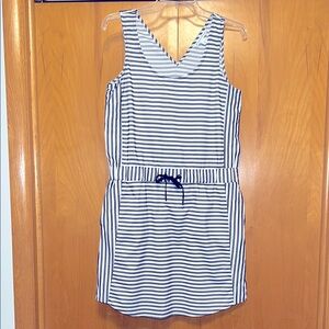 Southern Tide Black and White Striped Mini Dress